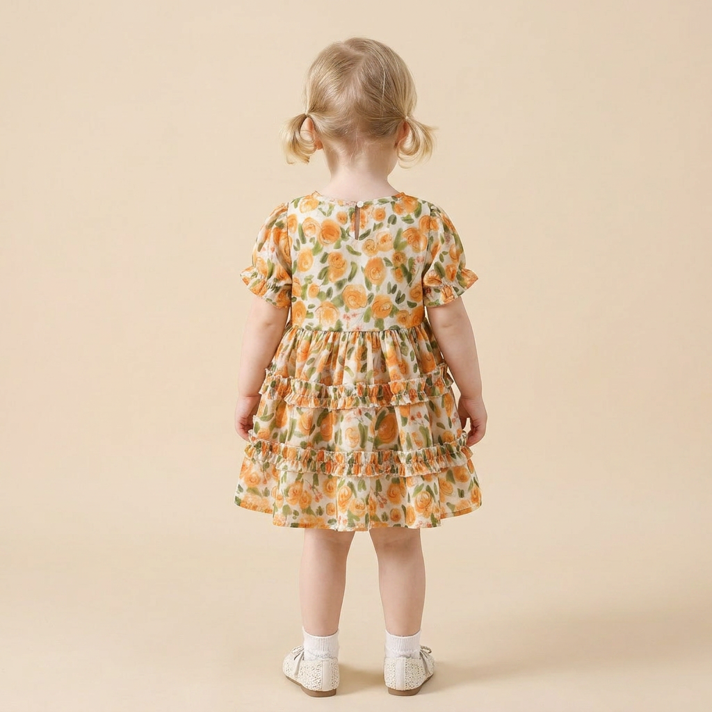 Rose Garden Ruffle Dress