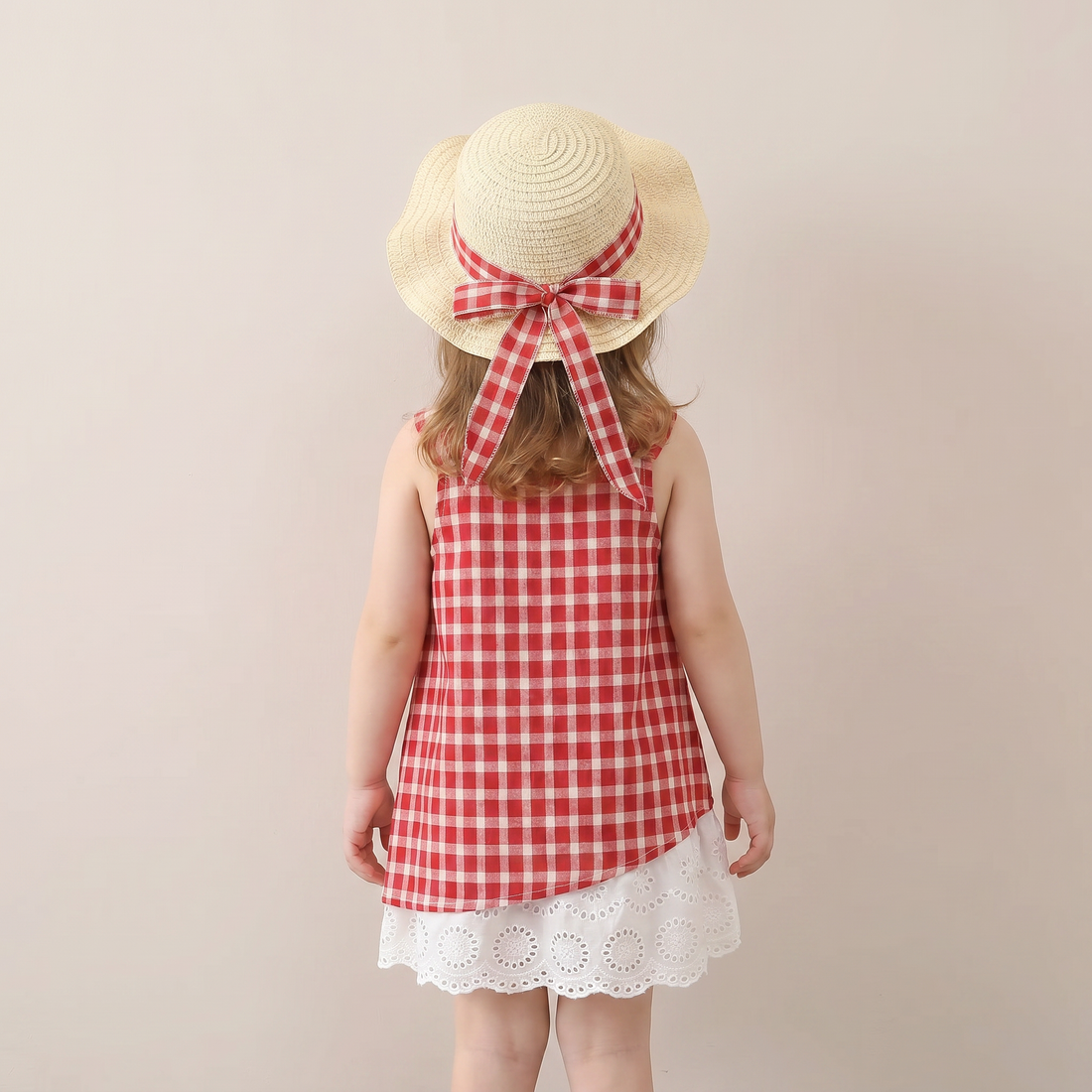Classic Picnic Dress Set & Hat