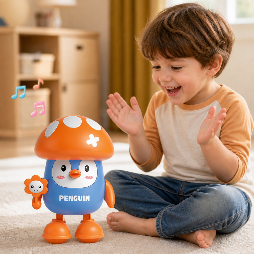 Interactive Talking & Dancing Penguin Toy with Music