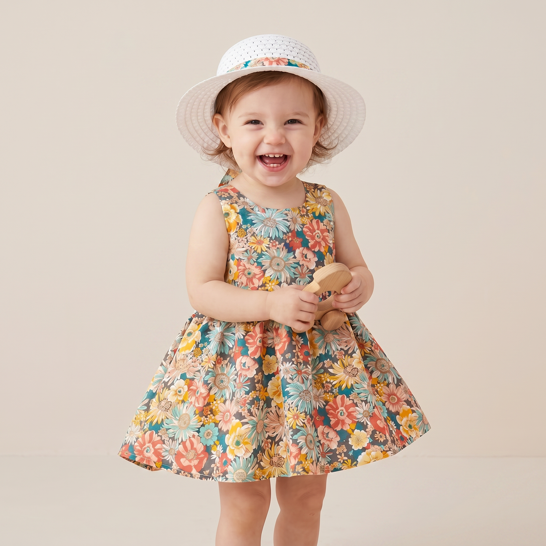 Meadow Bow Dress Set & Hat