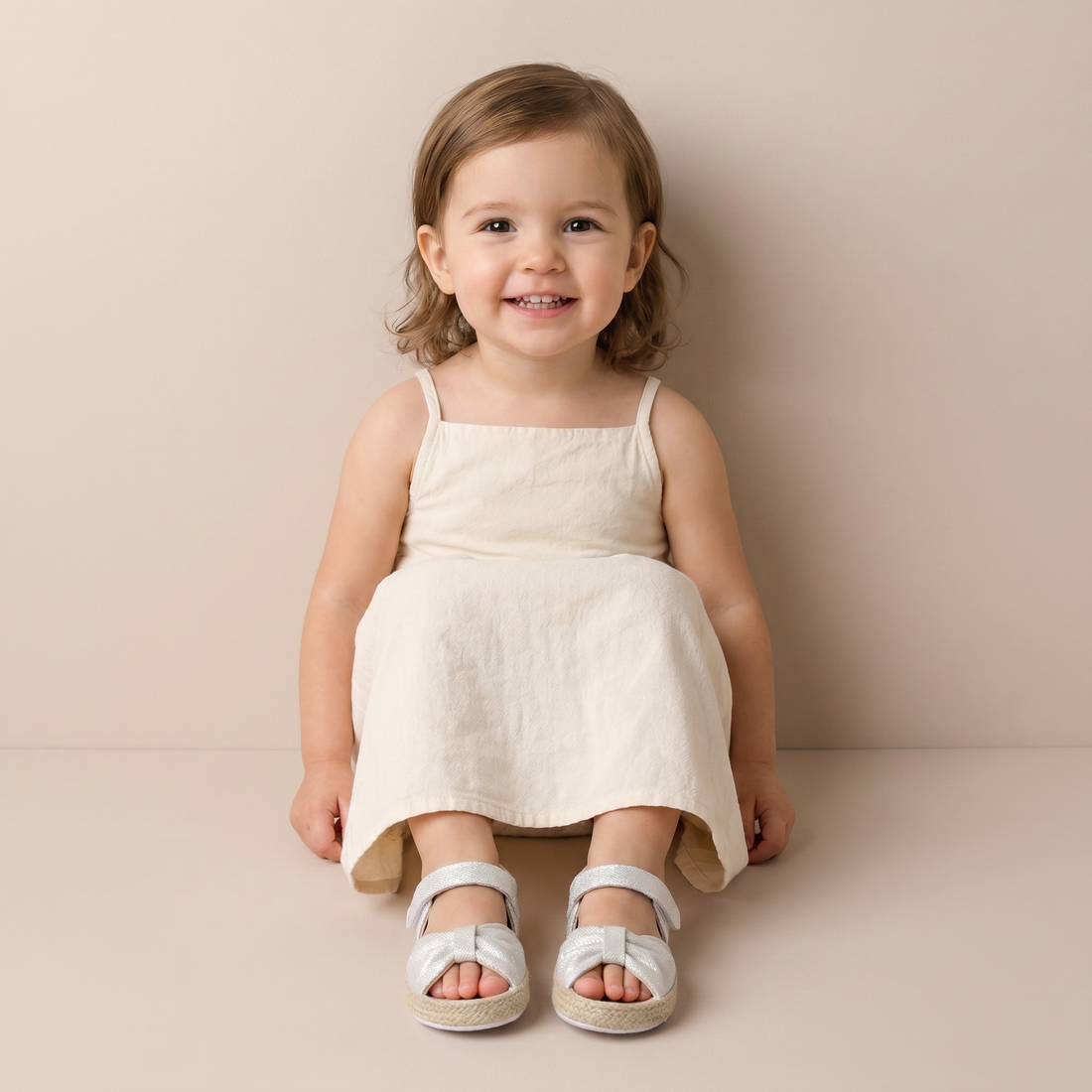 Espadrille Bow T-Strap Sandals