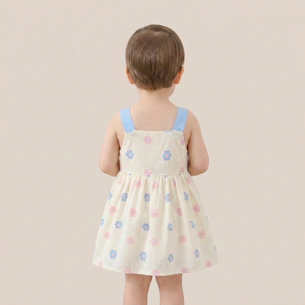 Soft Petal Dress Set