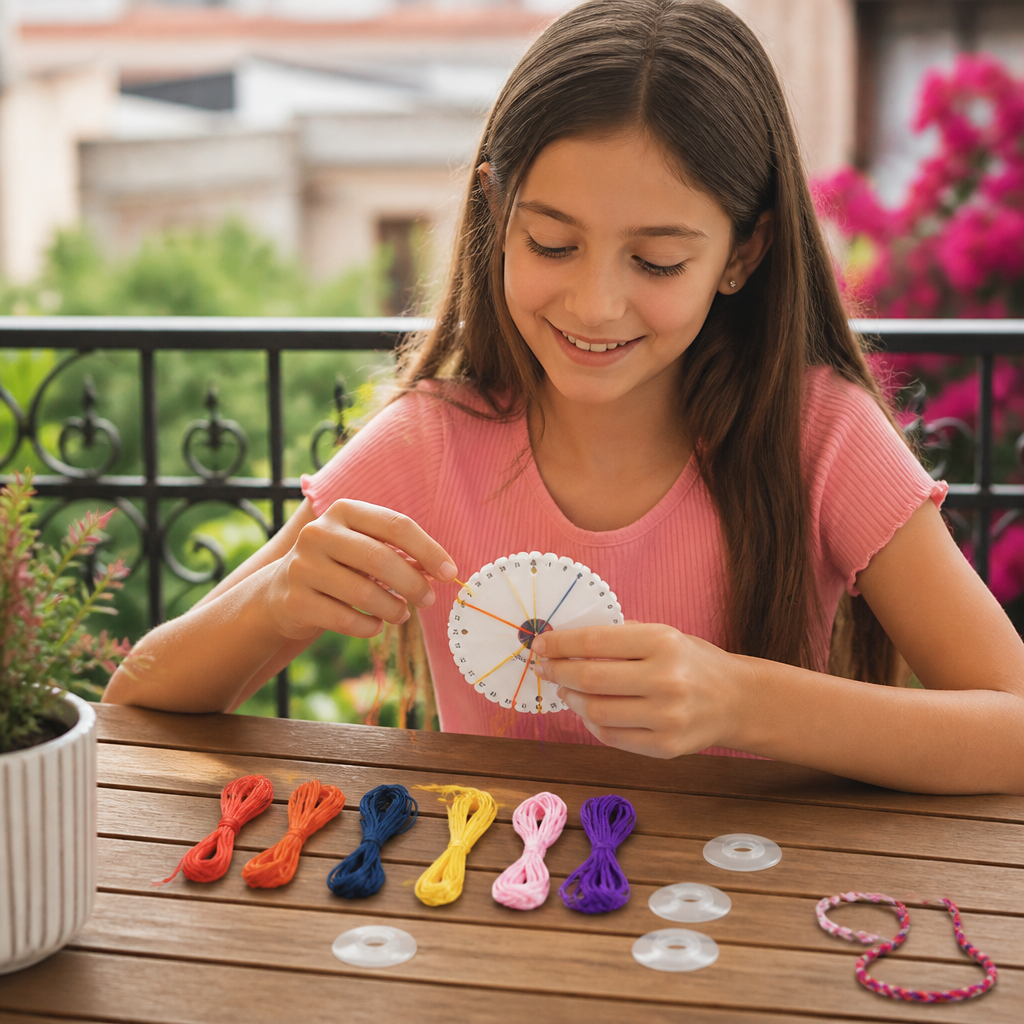 DIY Kumihimo Bracelet Making Kit for Kids