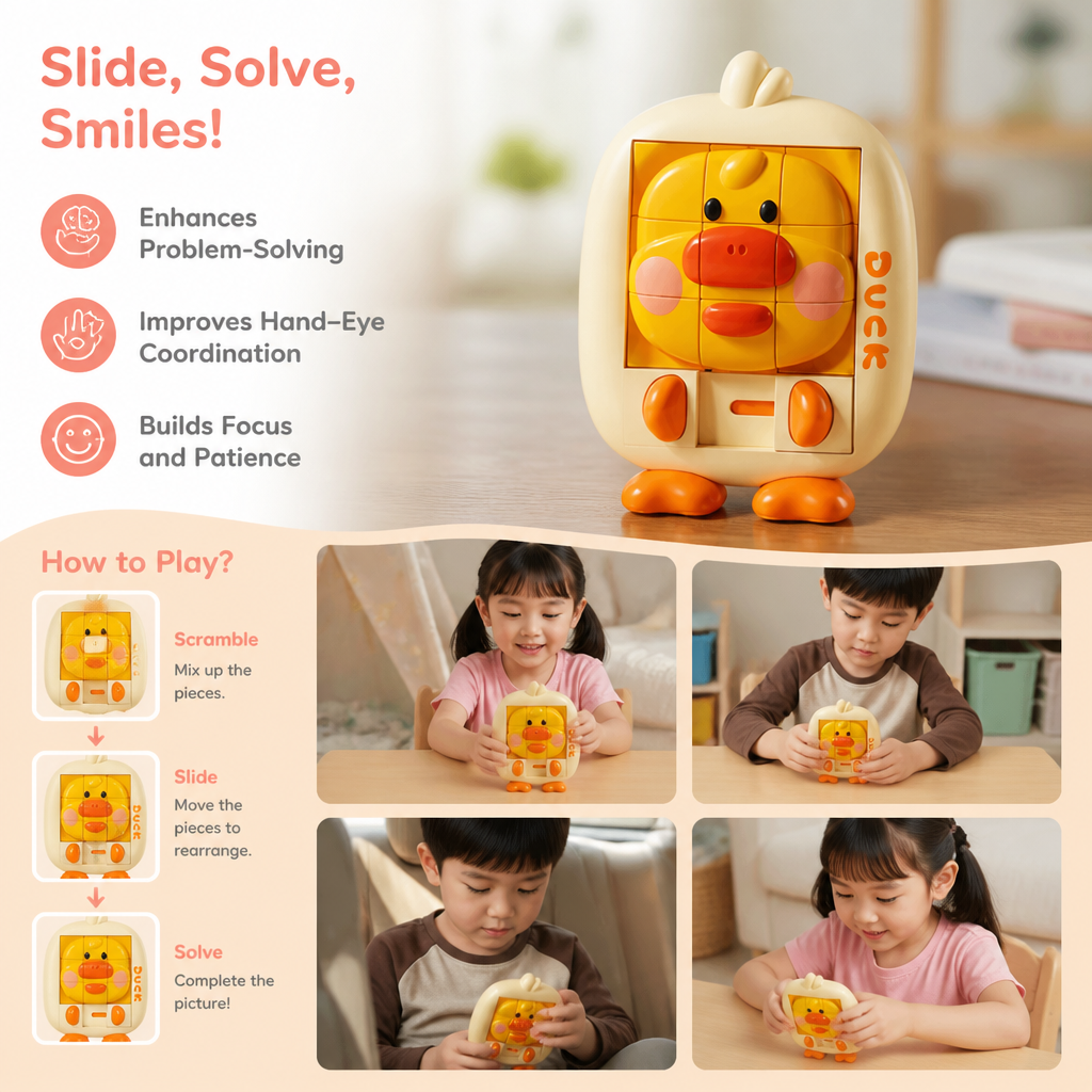 Educational Animal Sliding Puzzle Game