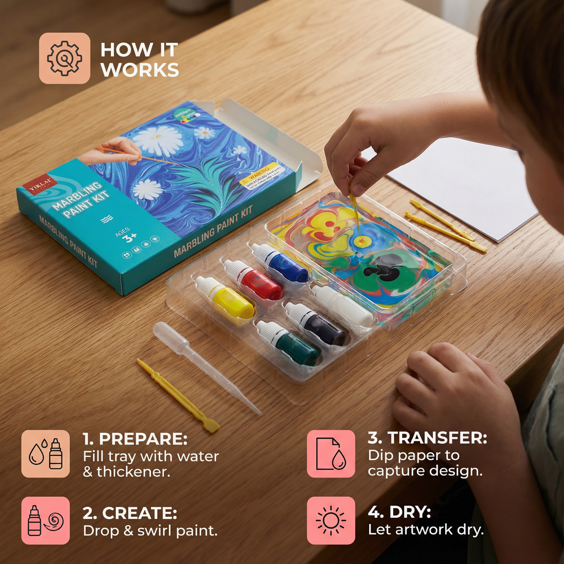 Creative Marble Watercolor Play Set