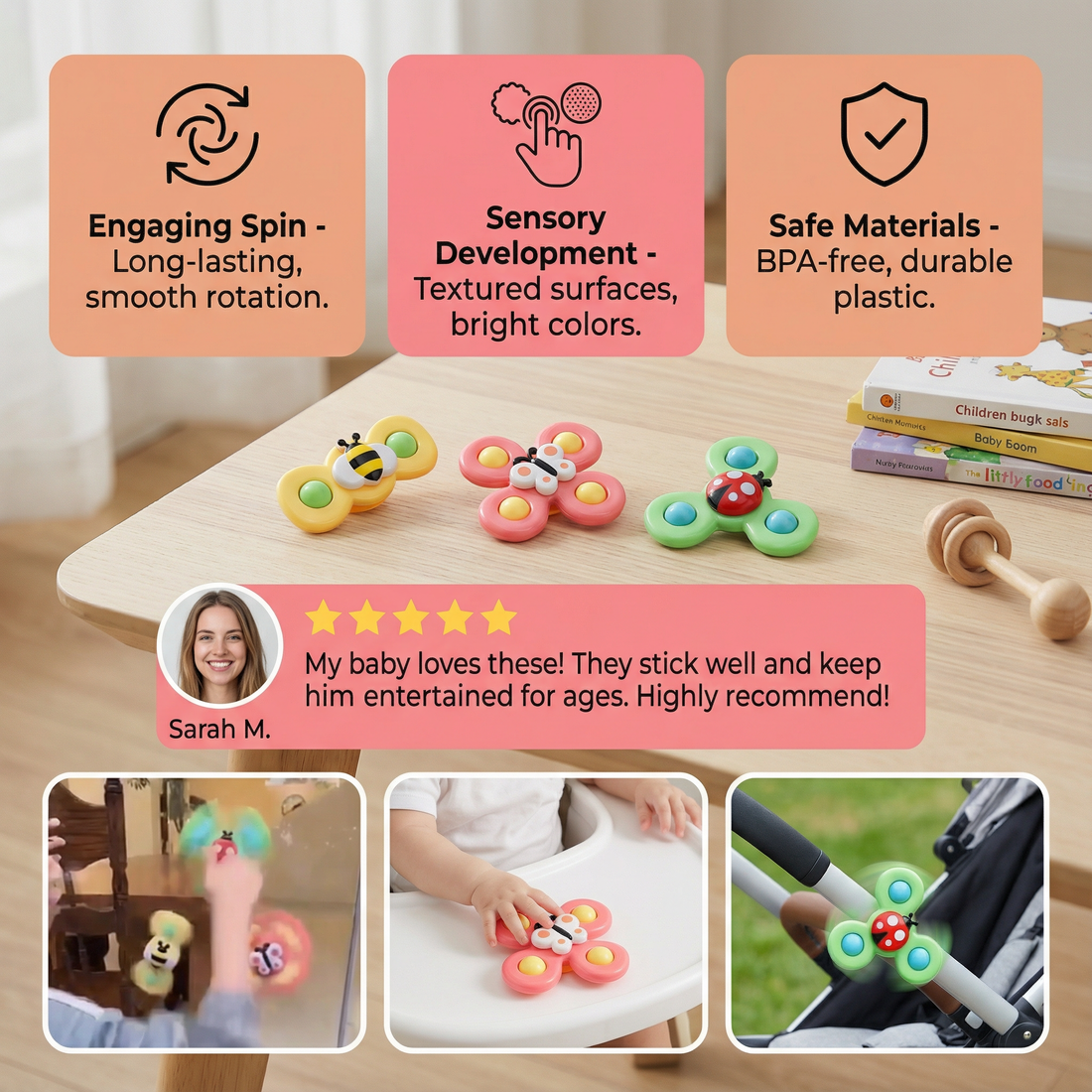 Fun Kids Carousel Toy 3-Piece Set