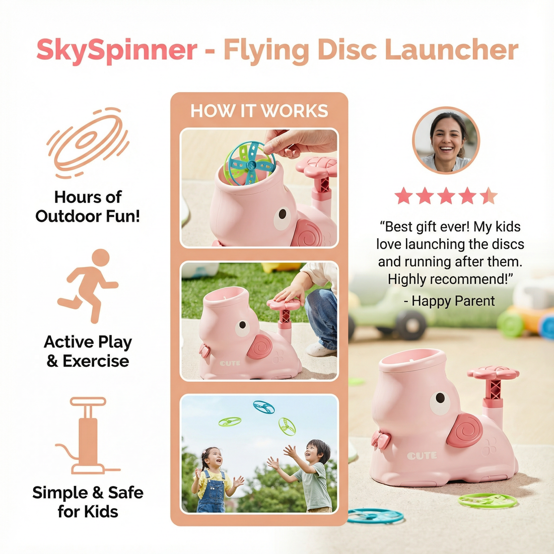 SkySpinner - Flying Disc Launcher