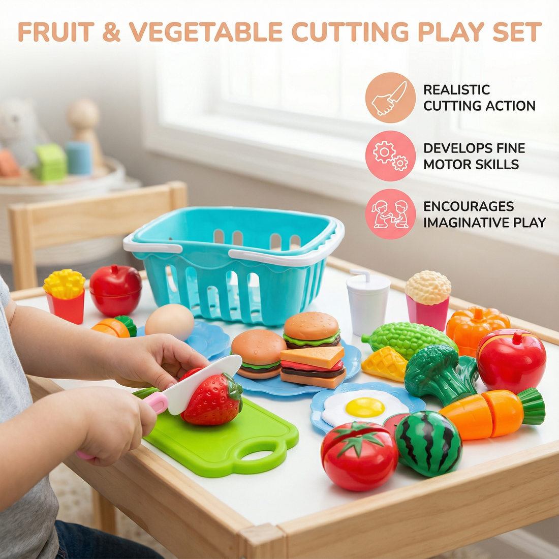 Fruit & Vegetable Cutting Play Set