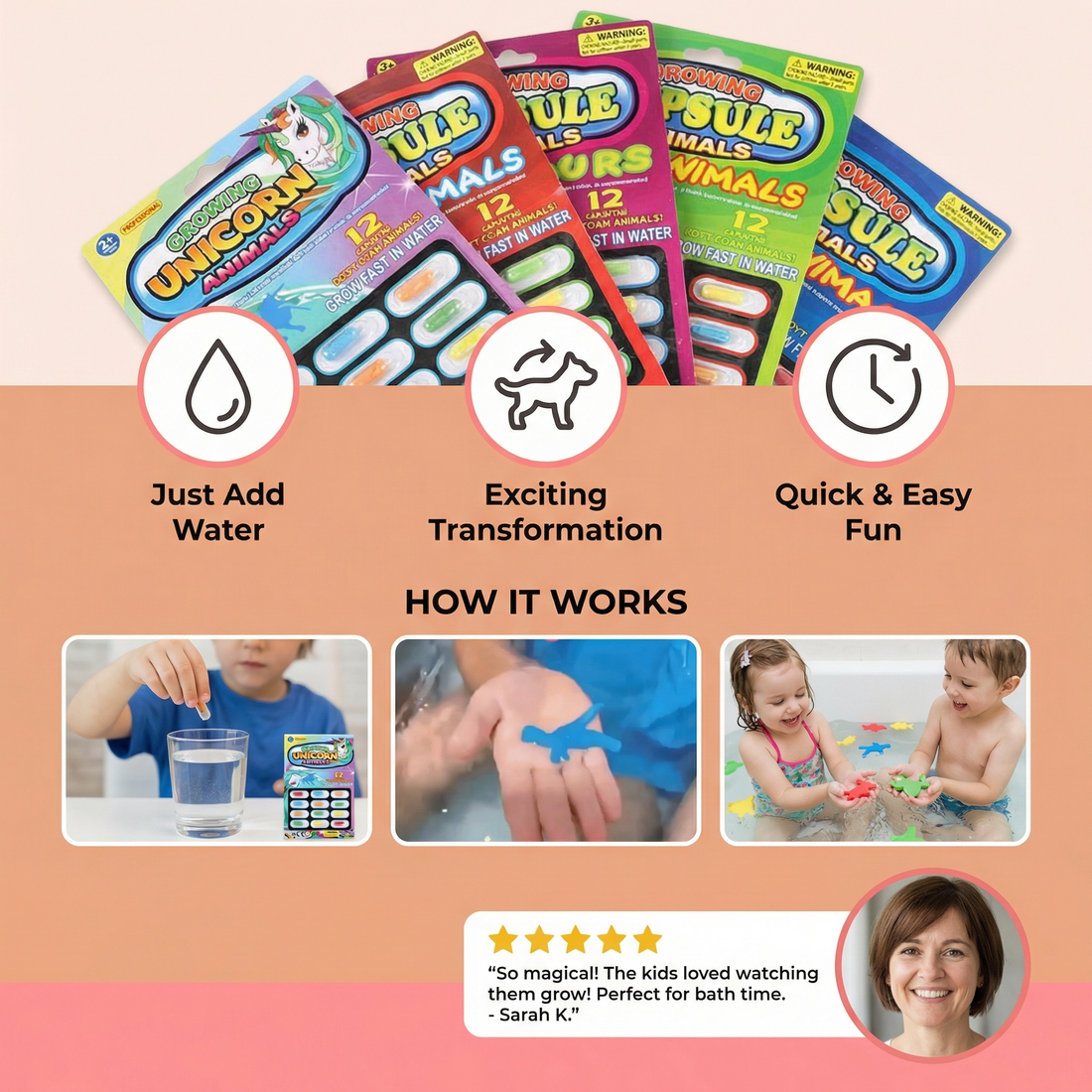 Magical Water Animal Growth Capsules